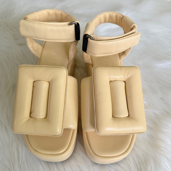BOYY PUFFY PLATFORM LEATHER SANDALS - Picture 3 of 9